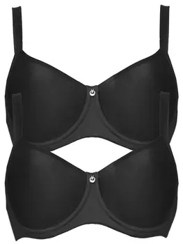 Бюстгальтер с косточками SUSA 2er Pack Spacer BH mit Bgel Catania, черный