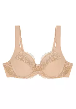 Бюстгальтер с косточками Triumph Modern Lace + Cotton, цвет Neutral Beige