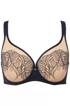 Бюстгальтер с косточками Ulla Popken, ночной синий