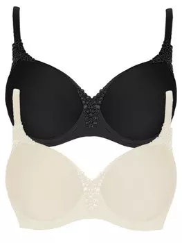 Бюстгальтер с косточками Viania 2er Pack Spacer Bgel BH Carola, цвет cream schwarz