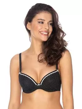 Бюстгальтер с косточками Viania Schalen BH mit Bgel Dotty, черный