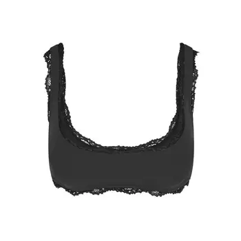 Бюстгальтер с квадратным вырезом SKIMS Fits Everybody Lace, цвет Onyx