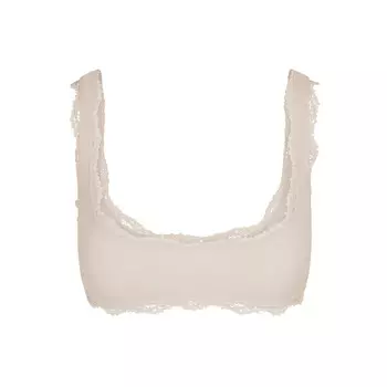 Бюстгальтер с квадратным вырезом SKIMS Fits Everybody Lace, цвет Stone