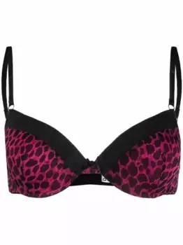 Бюстгальтер с леопардовым принтом DOLCE & GABBANA, розовый