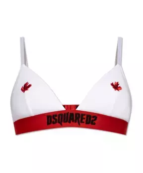 Бюстгальтер с логотипом Dsquared2, белый