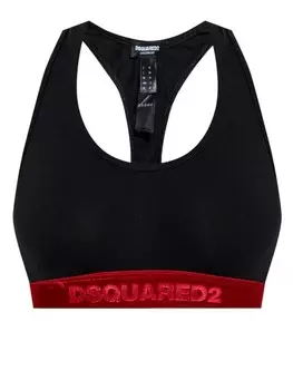 Бюстгальтер с логотипом DSQUARED2, черный