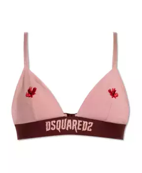 Бюстгальтер с логотипом Dsquared2, розовый