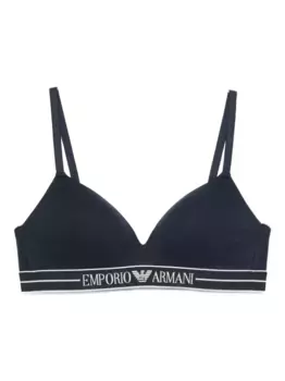 Бюстгальтер с логотипом EMPORIO ARMANI, синий