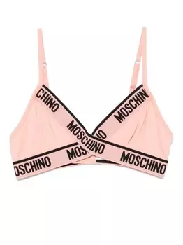 Бюстгальтер с логотипом Moschino, розовый