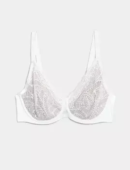 Бюстгальтер с полной чашкой Natural Lift на косточке A-E Marks & Spencer, белый