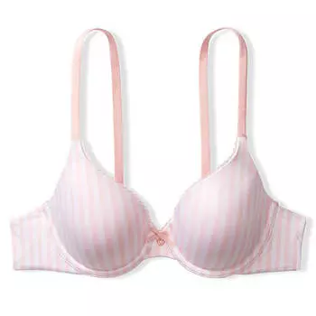 Бюстгальтер с полным покрытием Victoria's Secret Body by Victoria Lightly Lined, белый/розовый