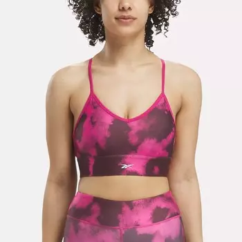 Бюстгальтер с принтом ID Train Reebok, бордовый