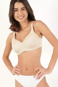 Бюстгальтер с регулируемыми бретелями Marks & Spencer, бежевый