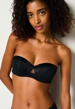 Бюстгальтер с регулируемыми бретелями PURE ECLAT Etam, черный