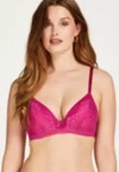 Бюстгальтер с треугольными чашечками BESSIE NON LOW D Hunkemller, розовый