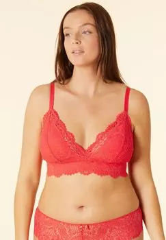 Бюстгальтер с треугольными чашечками Etam, коралл