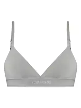 Бюстгальтер с треугольными чашечками и логотипом TOM FORD, серый