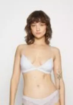 Бюстгальтер с треугольными чашечками Lascana, белый