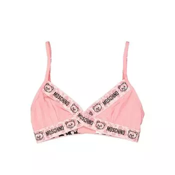 Бюстгальтер с треугольными чашечками Moschino, мультиколор
