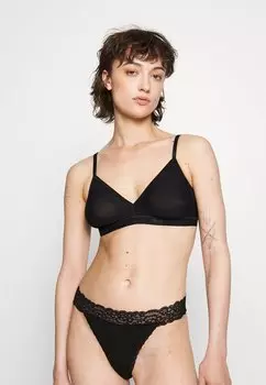 Бюстгальтер с треугольными чашечками Sloggi, черный