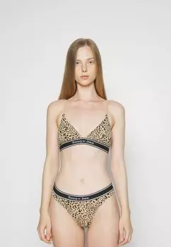 Бюстгальтер с треугольными чашечками Tommy Jeans UNLINED, цвет leopard