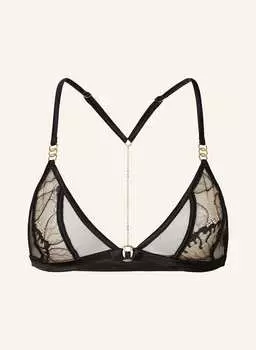Бюстгальтер с треугольными чашечками, выполненный из шелка Livy, черный