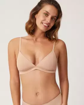 Бюстгальтер с треугольными чашками без косточек Ysabel Mora, цвет Natural