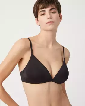 Бюстгальтер с треугольными чашками без косточек Ysabel Mora, черный