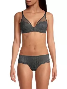 Бюстгальтер с треугольными чашками на косточках Pas De Deux Maison Lejaby, серый