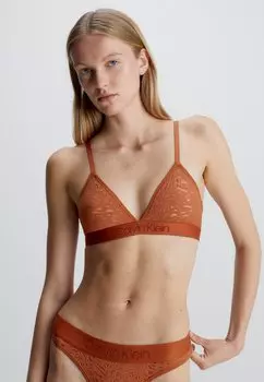 Бюстгальтер с треугольными чашками UNLINED Calvin Klein Underwear, имбирный хлеб