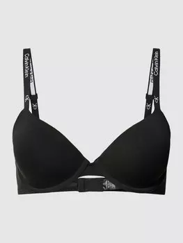 Бюстгальтер с застежкой на крючки Calvin Klein Underwear, черный