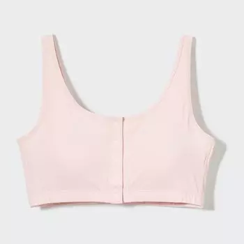 Бюстгальтер с застежкой спереди AIRism Uniqlo, светло-оранжевый