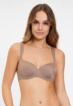Бюстгальтер SCHALEN LASCANA, серо-коричневый
