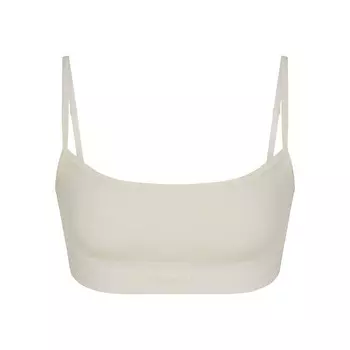 Бюстгальтер scoop SKIMS Cotton Rib, цвет Bone