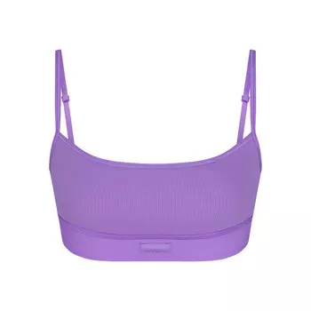 Бюстгальтер scoop SKIMS Cotton Rib, цвет Ultra Violet