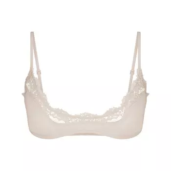Бюстгальтер scoop SKIMS Fits Everybody Lace, цвет Stone