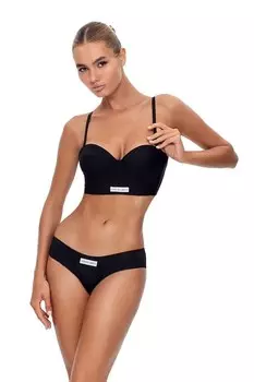 Бюстгальтер Second Skin бюстье God Save Queens, черный