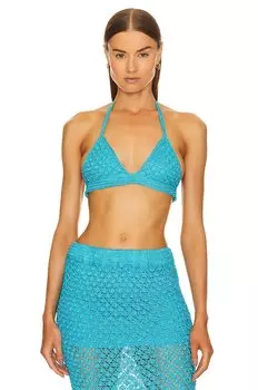 Бюстгальтер SER.O.YA Nola Crochet, бирюзовый