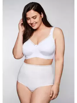 Бюстгальтер Sheego без косточек "большие размеры", в двойной упаковке, белый