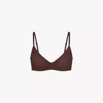 Бюстгальтер Skims Demi без подкладки, коричневый