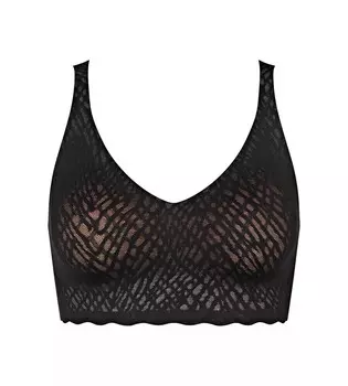 Бюстгальтер SLOGGI Bralette Bra ZERO Feel Bliss, черный