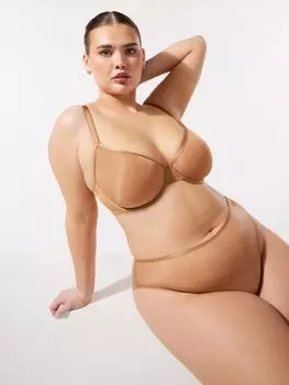 Бюстгальтер-спейсер Savage X Fenty Sheer X Demi, цвет Sweet Latte Nude