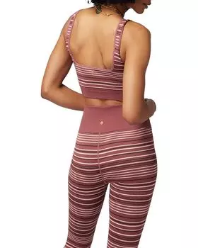 Бюстгальтер Spiritual Gangster Lena Seamless Bra, цвет Washed Burgundy Stripe