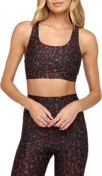 Бюстгальтер Spiritual Gangster Studio Dream Tech Bra, цвет Chocolate Animal Print