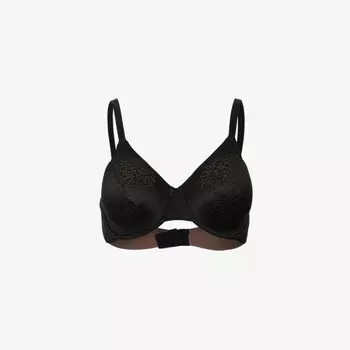 Бюстгальтер-Стрейч на косточках с жаккардовым принтом Wacoal, черный