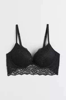 Бюстгальтер супер пуш-ап H&amp;M, черный