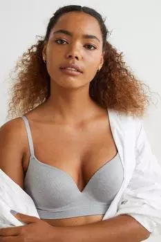 Бюстгальтер супер пуш-ап H&amp;M, серый