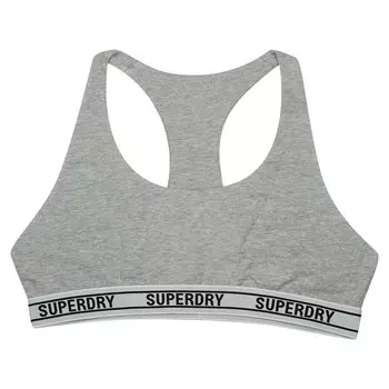 Бюстгальтер Superdry Crop, серый