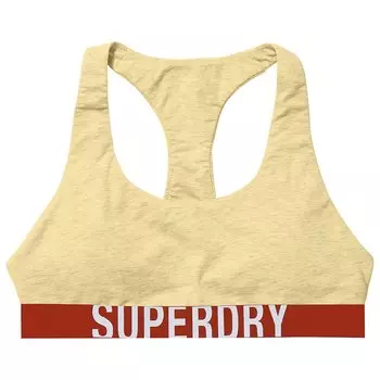 Бюстгальтер Superdry Large Logo Croplette, желтый
