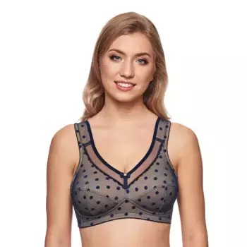 Бюстгальтер Susa без косточек, с декоративной каймой по верхнему краю чашки, цвет Deep Ocean